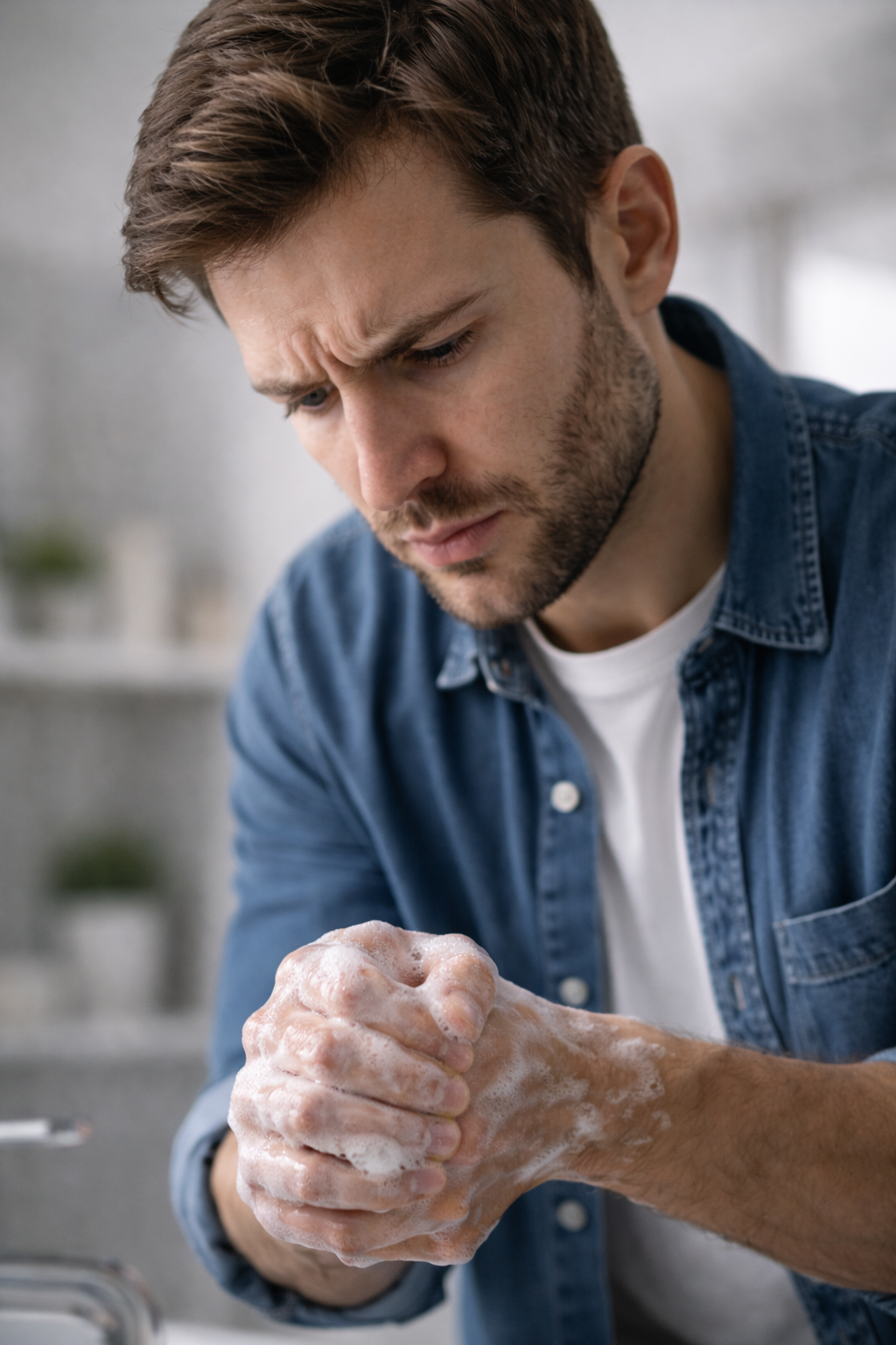 TOC de lavage et compulsion de nettoyage chez un homme
